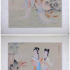 Vintage Asiatische Schönheiten Giclée-Druck: koreanisches Aquarell-Kunst (12x16)