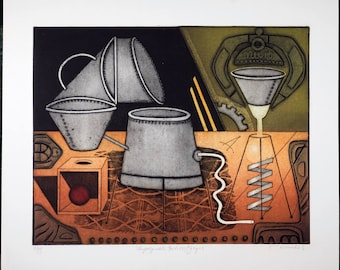 Vintagetryck, akvatintetsning av Thomas O'Donoghue, begränsad upplaga