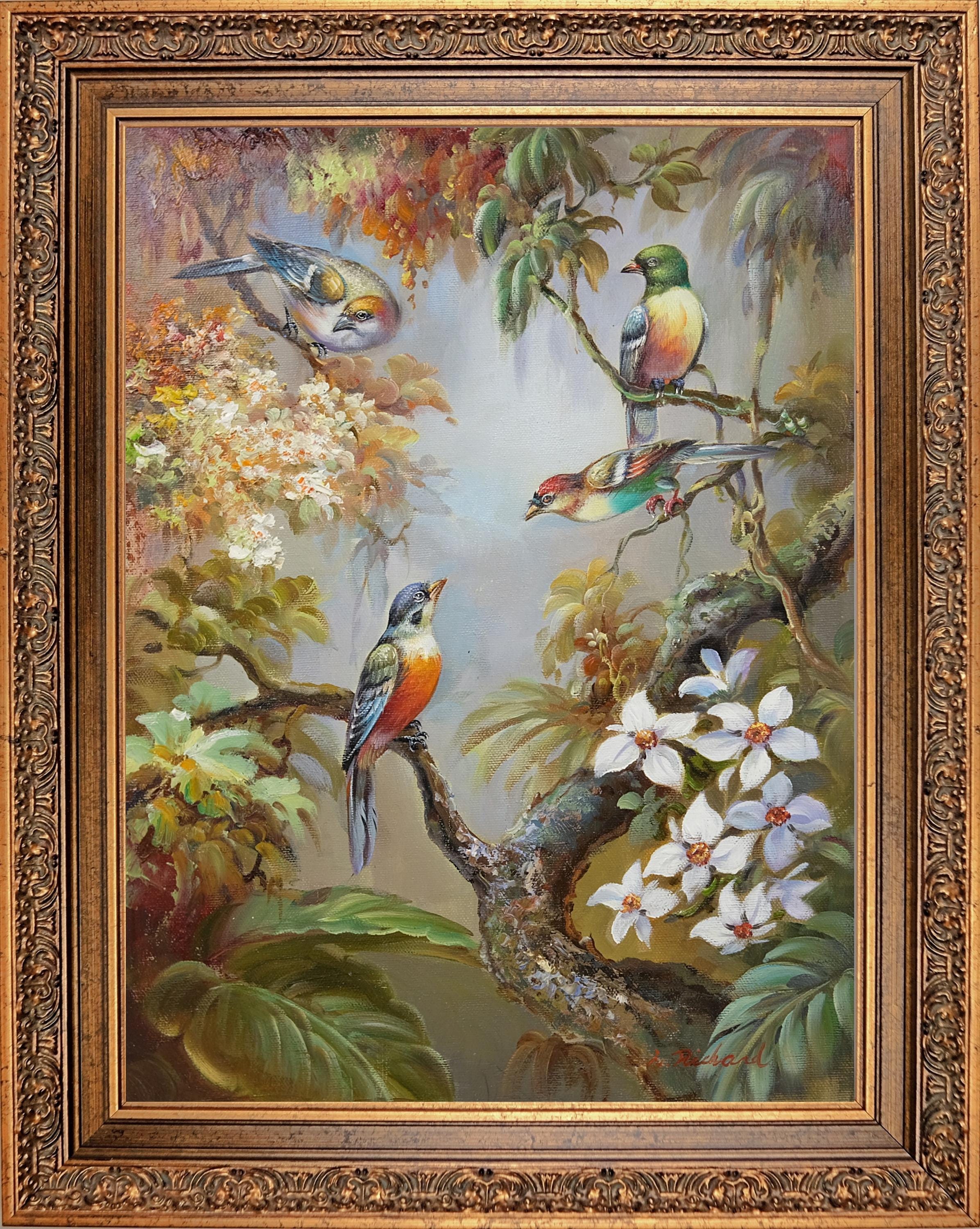 Vintage Signed Forest Oil Paintings - Etsy