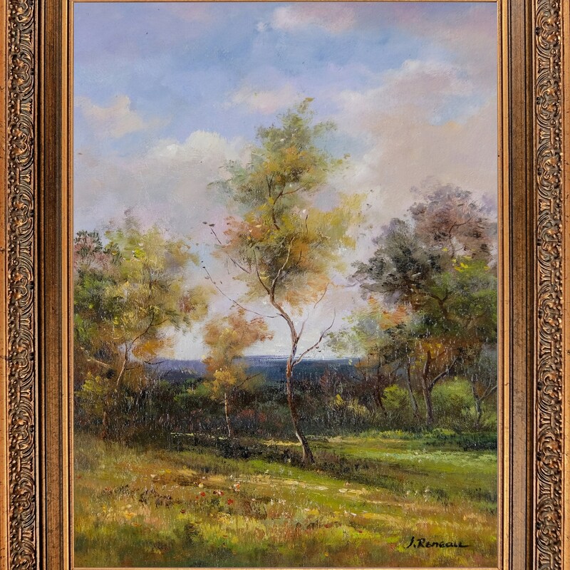 Framed Landscape Painting - Etsy