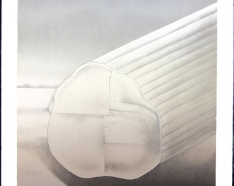 Vintage Print, Signed U Pan, Limited Edition Art, Vintage Abstract Wall Art Decor