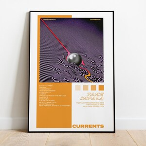 Tame Impala Currents Album Artwork Poster - Tracklist Poster - Album Art Print - Aesthetic Wall Decor - Gift Ideas