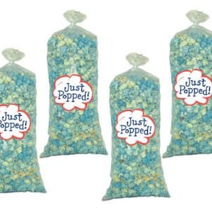 Gourmet Delicious Movie Theater Butter Popcorn Baby Blue Colored-Perfect Popcorn for any occasion 4 - Pack (72 Cups per Case) (Out of stock)