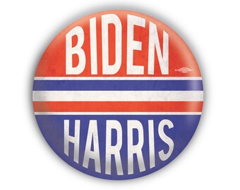 Biden Harris 2020 Vintage JFK Design - Joe Kamala 2020 - Pinback Button // Fridge Magnet // Badge Magnet // Pocket Mirror