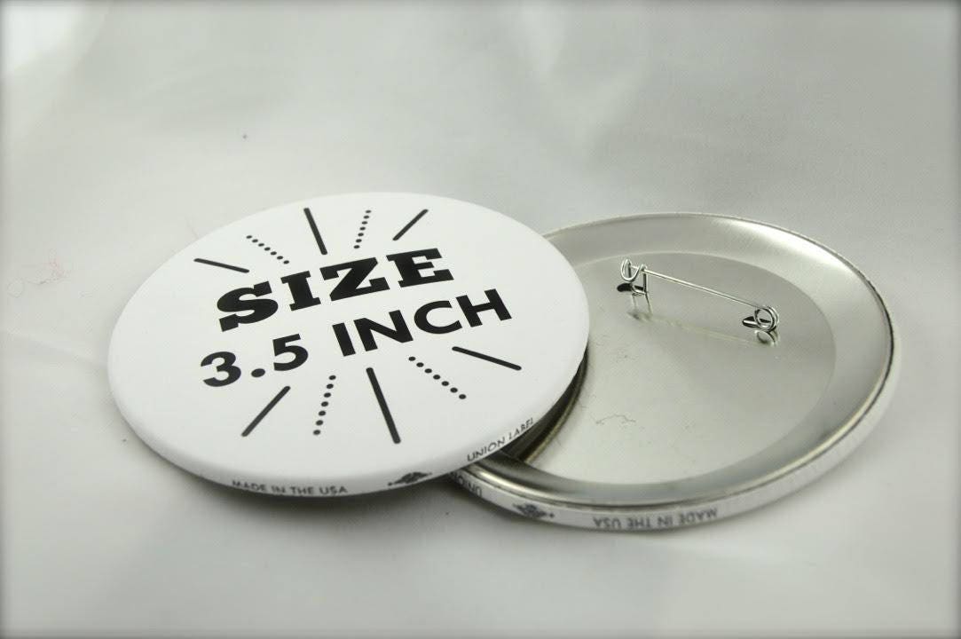  Plain white pinback button for DIY crafts - 58mm (approximately  2.25in) - MATTE : Handmade Products