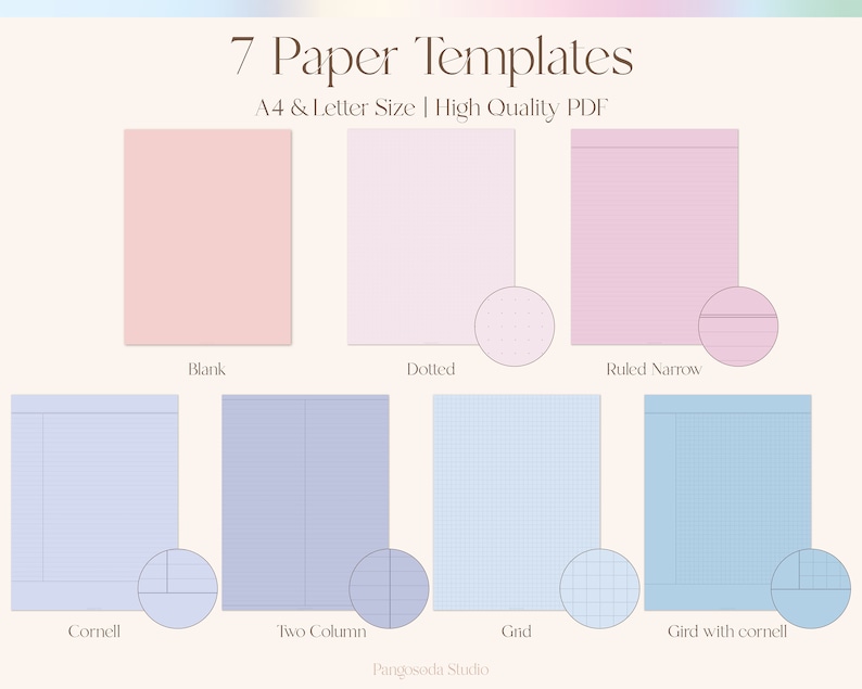 Note Taking Template - Goodnote Template, Notability Template, iPad ...