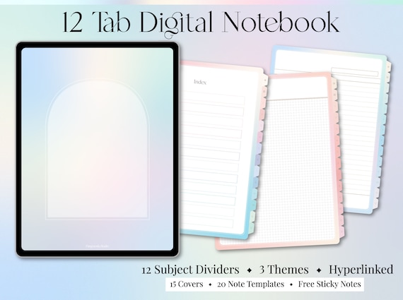 Paper Student Digital Notebook Digital Notebook Goodnotes Digital ...
