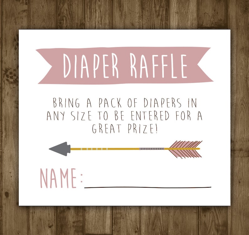 diaper-raffle-insert-printable-arrow-invitation-insert-etsy