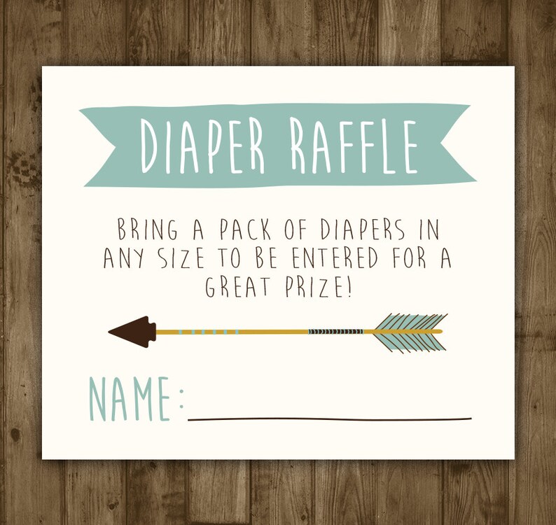 diaper-raffle-insert-printable-arrow-invitation-insert-etsy