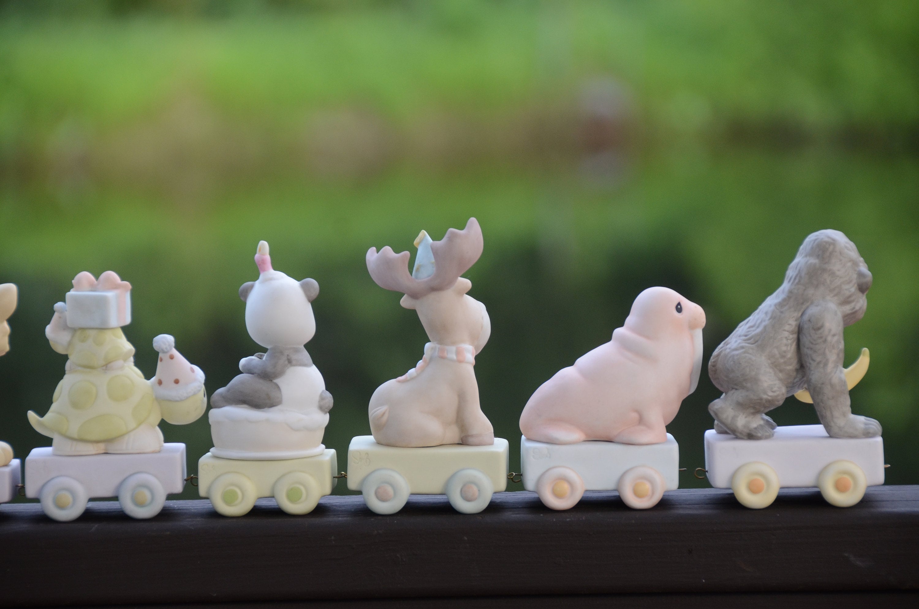 Precious Moments Birthday Circus Animal Train Figurines