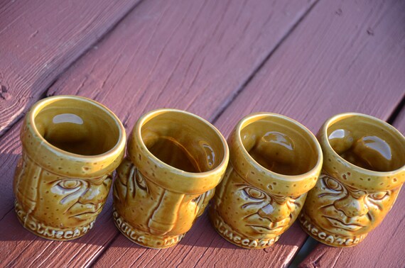 Vintage Olmeca Tequila Tiki Mug: Tribal Pottery Barware | Olmec