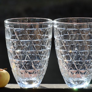 LARGE Towle Crystal Vases | Sold Individually | Heavy Vintage Lead Cut Crystal Vases | Made in Poland Clear Crystal Vase | 24% Lead Crystal