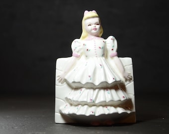 Vintage Ceramic Girl Planter/Vase. Girl's Birthday Vase. Tea Party/Garden Party Decor. #521790