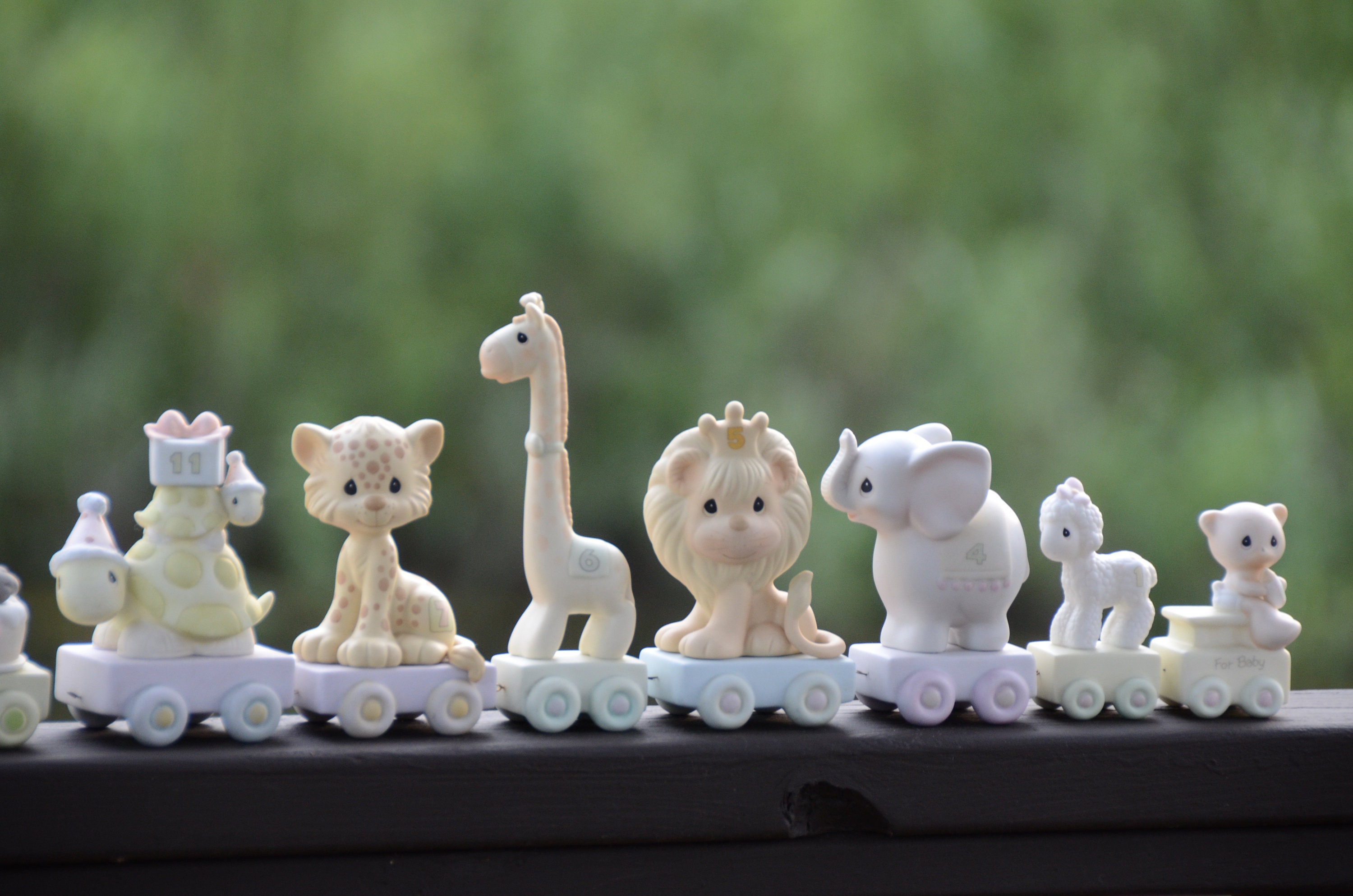 Precious Moments Birthday Circus Animal Train Figurines