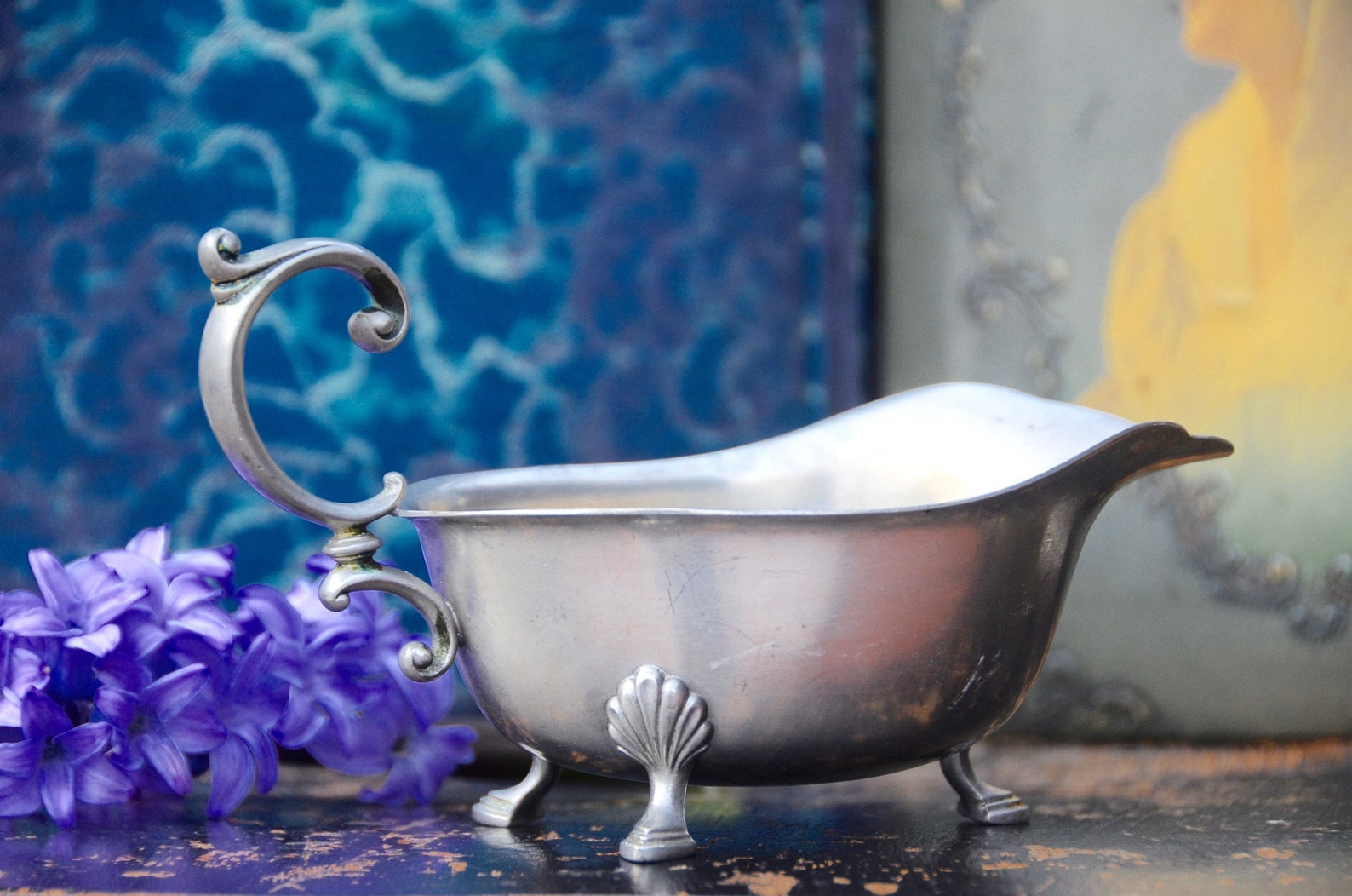 Vintage International PEWTER Gravy Boat Pewter Etsy