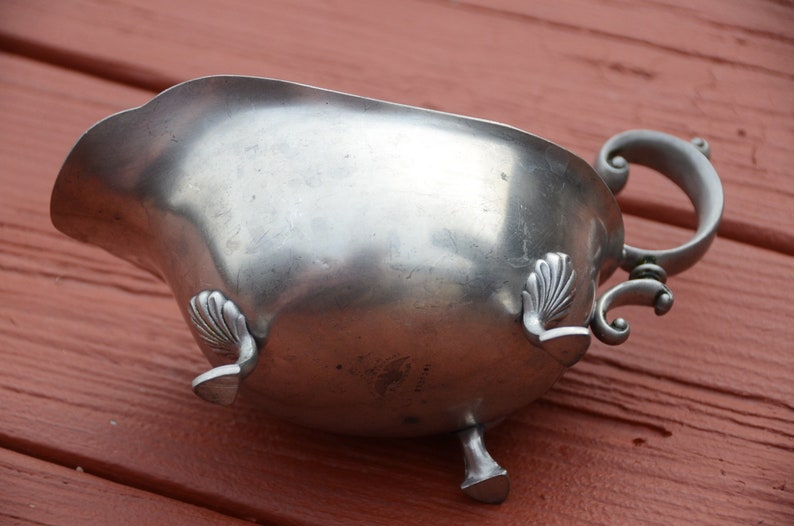 Vintage International PEWTER Gravy Boat Pewter Etsy