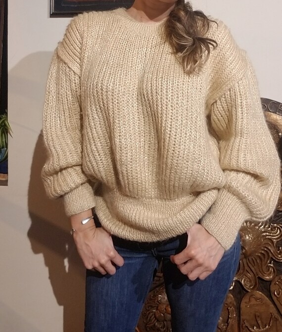 Handmade Champagne Sweater | Med/LG