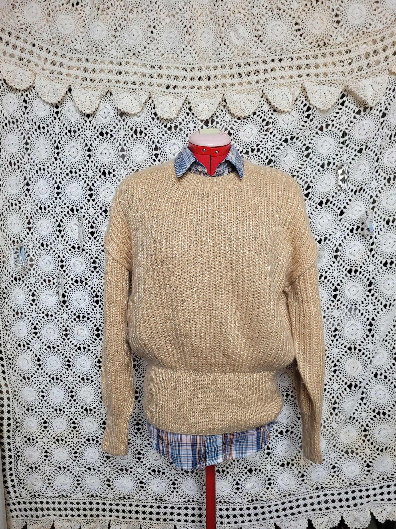 Handmade Champagne Sweater Medium-Lrge | Etsy