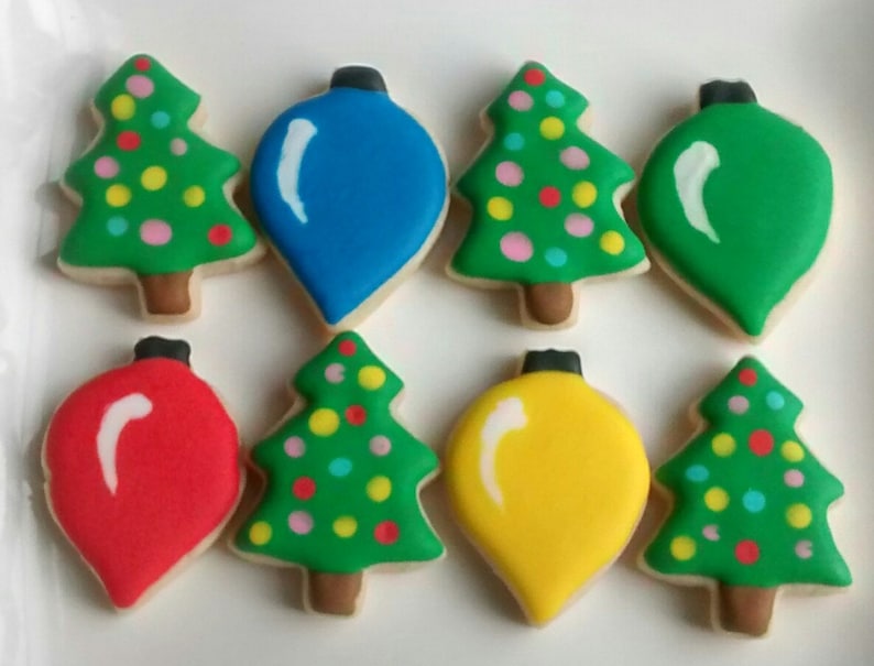 Christmas mini sugar cookies Christmas treeChristmas Etsy