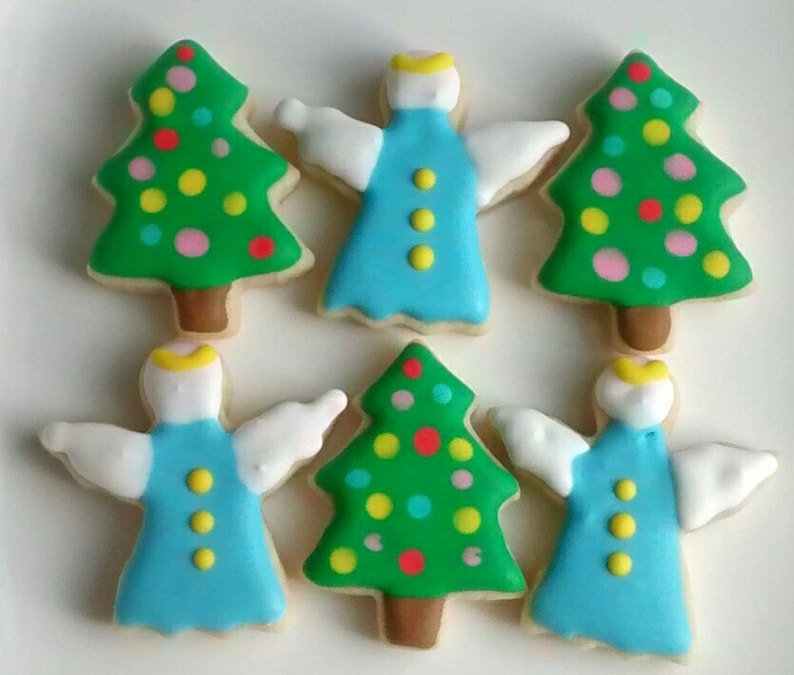 Christmas mini sugar cookies Christmas treeChristmas Etsy