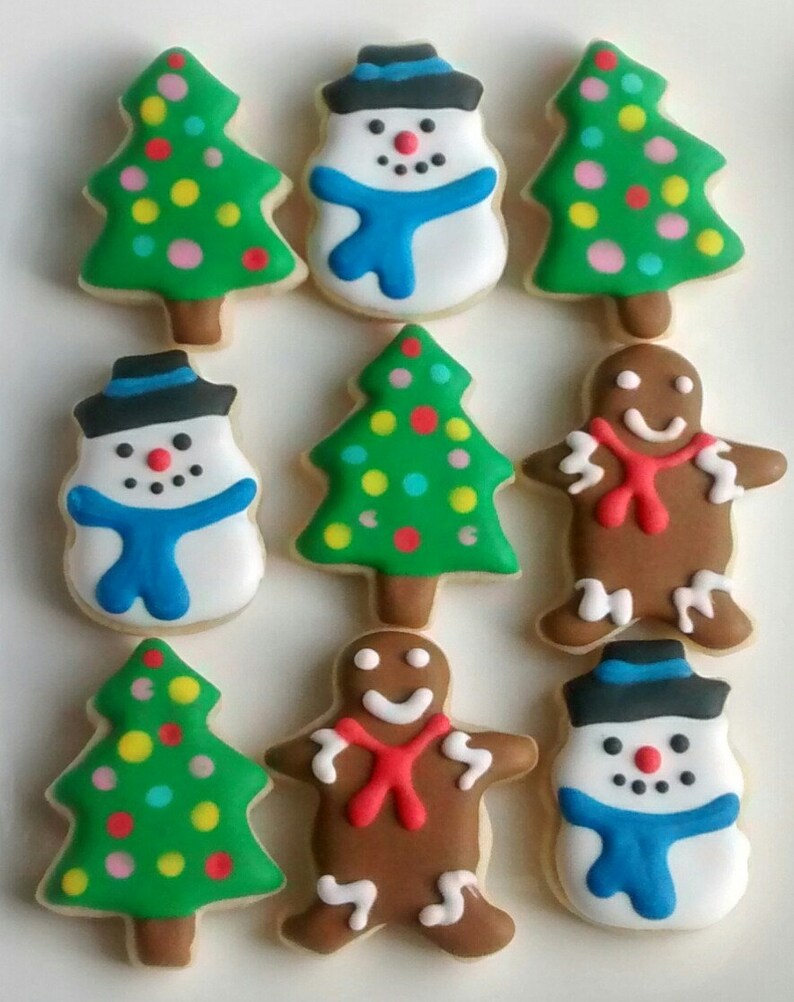 Christmas mini sugar cookies Christmas treeChristmas Etsy
