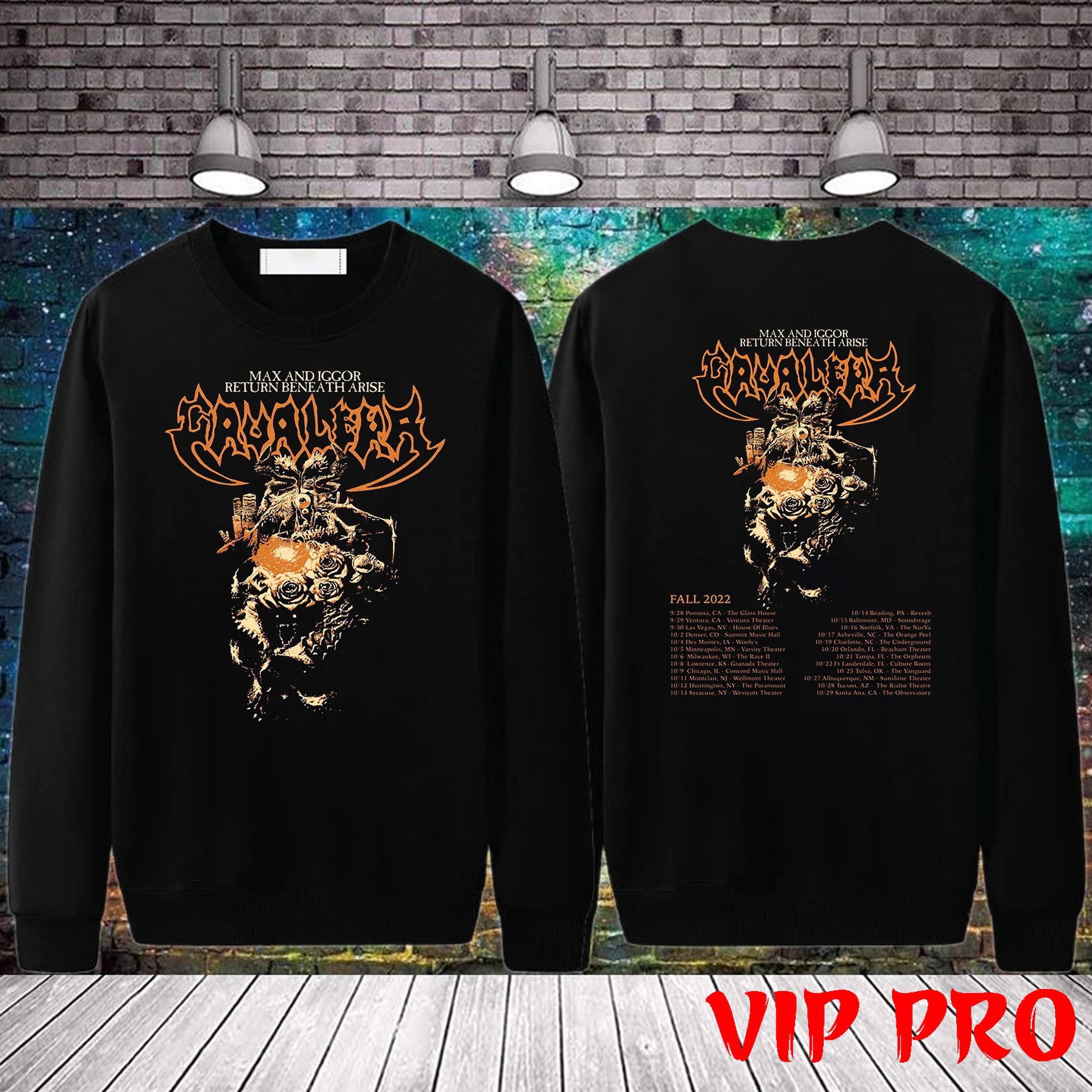 cavalera fall tour 2022 t shirt