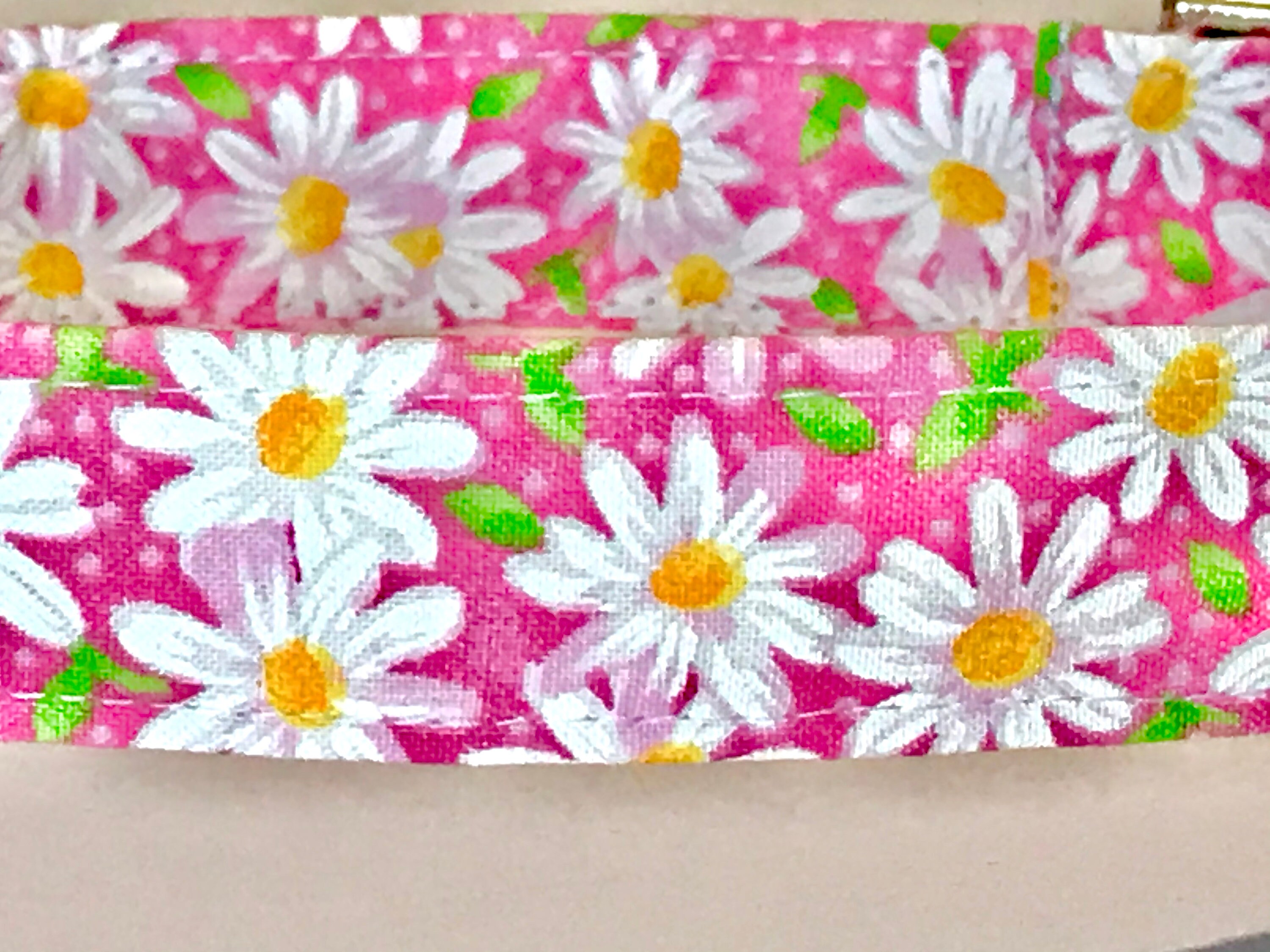 Hot Pink Daisy Dog Collar Girl Dog Collar Harness and Etsy