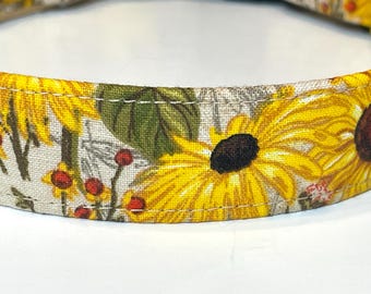 Sun Kissed Cotton Dog Collar: Durable & Adjustable