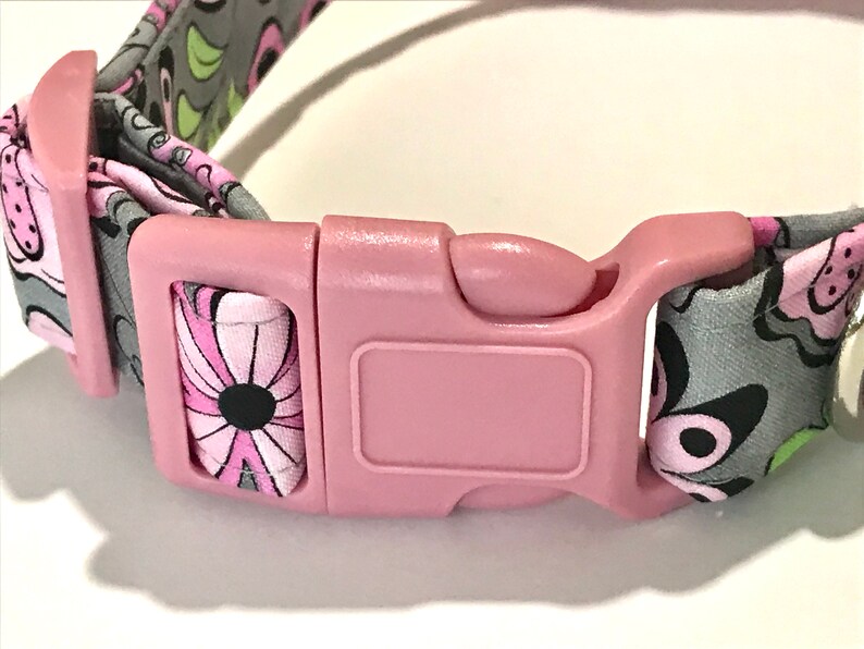 Pink Petals Dog Collar Pink Dog Collar With Flower Girl Etsy