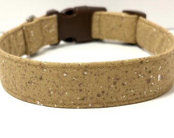 Sandstone Dog Collar - Adjustable Cotton Collar for Small to Large Dogs