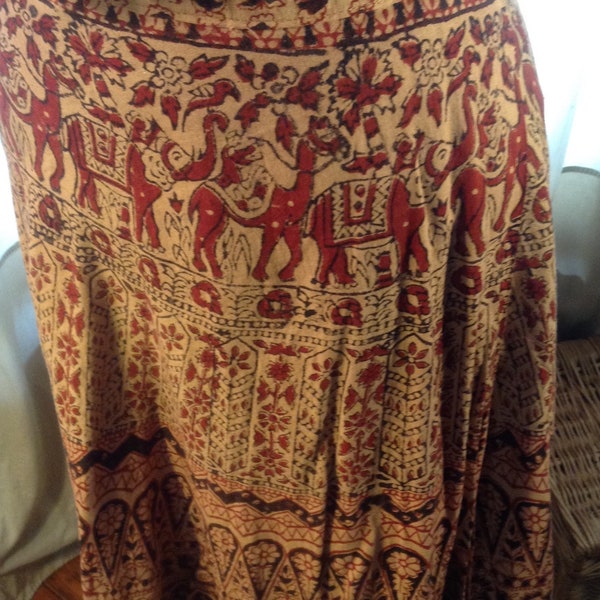 Vintage India Wrap Skirt
