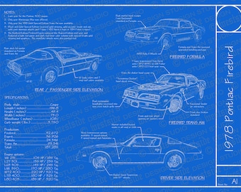 1978 ポンティアック ファイヤーバード / トランザム ブループリント