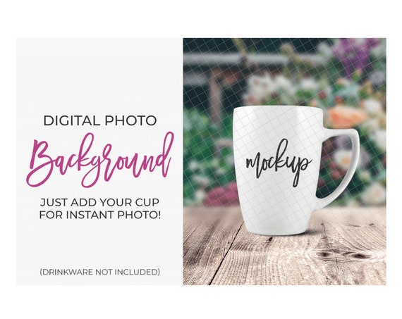 Jpeg Mockup Digital Background Photo Of Flowers Peach And