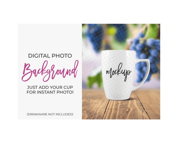 Jpeg Mockup Digital Background Photo Of Purple Grapes