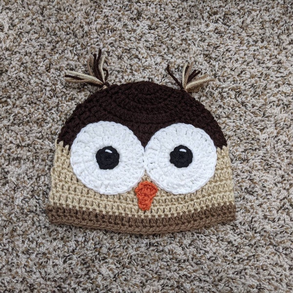 Crochet Owl Hat