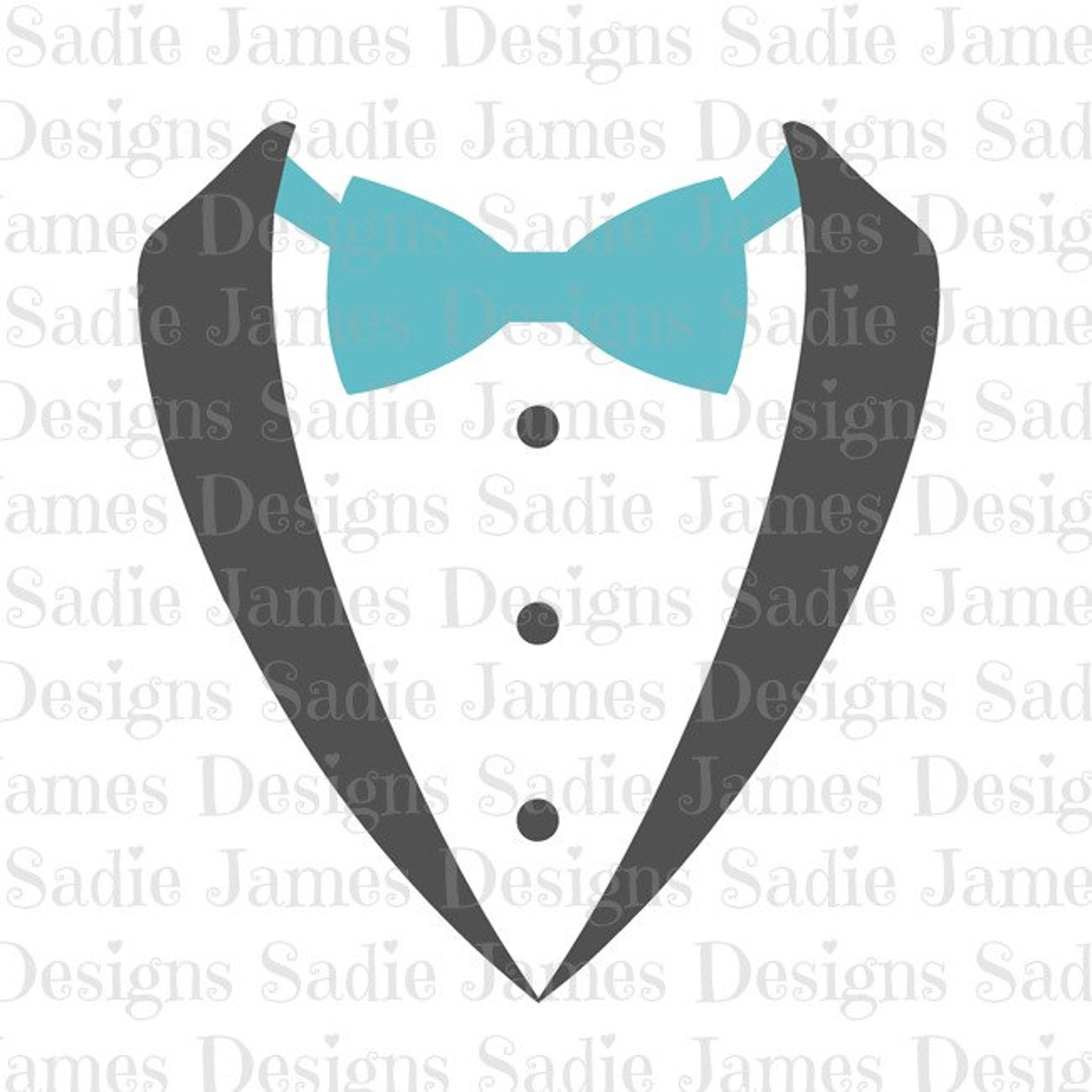 Download Tuxedo Bow Tie SVG and Silhouette Studio cutting file ...