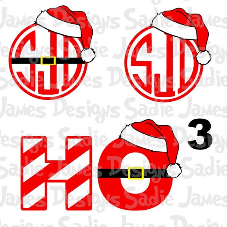 Download Santa Ho Ho Ho SVG EPS and Silhouette Studio cutting File ...