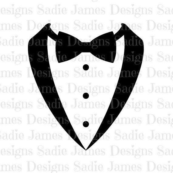 Download Tuxedo Bow Tie SVG and Silhouette Studio cutting file ...