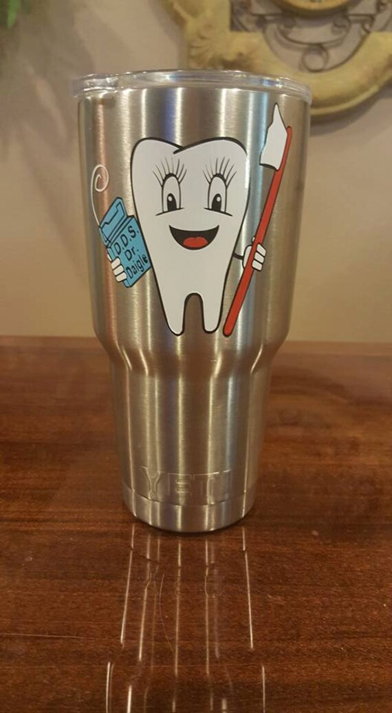 Dentist Hygienist Stainless Steel Personalized Tumbler Etsy