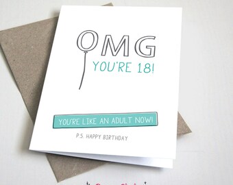boyfriend 18th birthday card