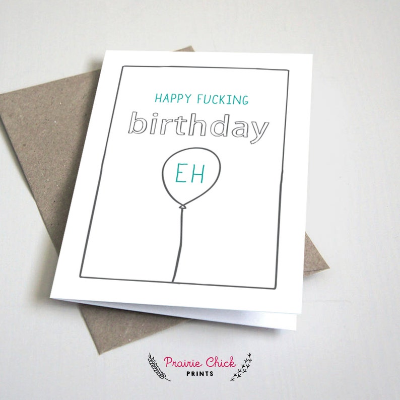 Funny fucking birthday cards