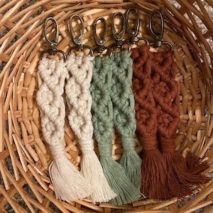 Boho Macrame Keychain