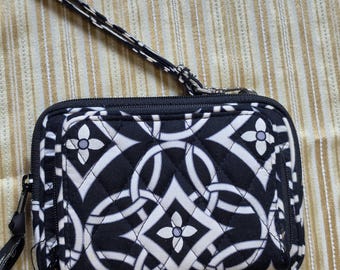 Vera Bradley Small wristlet wallet double zip pockets