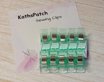 Sewing Clips for Fabric, Quilting Clips, Craft Binding Clips, Sewing Supplies Patchwork & Knitting Tools, 10 Clips
