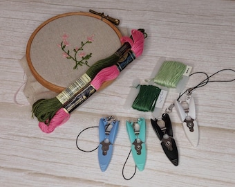 Mini Embroidery Scissors, Sharp Sewing Snips for Cross Stitch, Needlework and Crafts