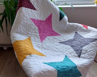 Handmade Baby Quilt – Patchwork Crib Blanket, Cot Quilt, Nursery Decor, Quilted Play Mat, Baby Shower Gift, Lap Quilt