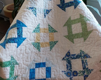 Handmade Baby Quilt – Patchwork Crib Blanket, Cot Quilt, Nursery Decor, Quilted Play Mat, Baby Shower Gift, Lap Quilt