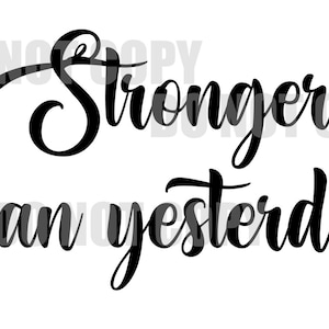 Stronger Than Yesterday - Design