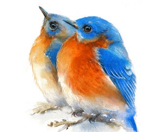 Download Bird Watercolor Etsy