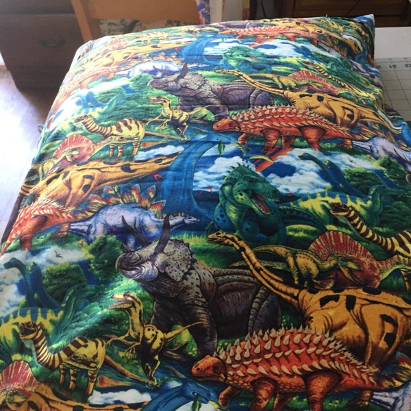 Dinosaur Pillowcase Etsy